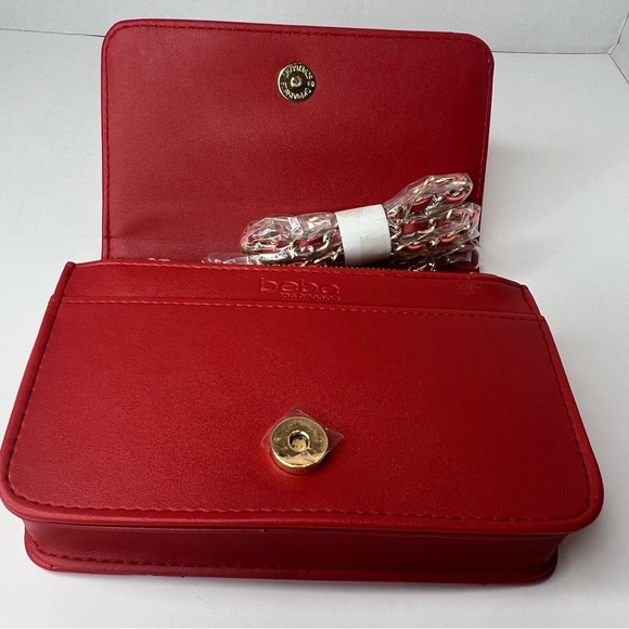 Bebe Sophia Quilted Small Cherry Red Crossbody Bag | NEW/NWT!!♥️♥️ - Picture 9 of 16